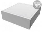 Enclosure: with panel | 1455 | X: 165mm | Y: 160mm | Z: 51mm | aluminium