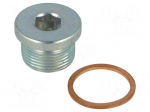 Hexagon head screw plug | with seal | Thread: M24 | Gasket: copper