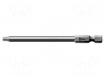 Screwdriver bit | Torx&reg; | TX25 | 1/4" | Overall len: 89mm