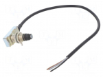 Limit switch | pin plunger with thread M16x1 | SPDT | 5A | cables