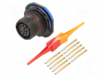 Connector: military | socket | female | PIN: 10 | straight | crimped