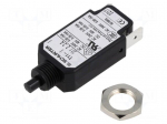 Circuit breaker | Urated: 240VAC | 48VDC | 2.3A | SPST | Poles: 1 | screw