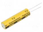 Supercapacitor | THT | 34F | 3VDC | -10&divide;30% | &Oslash;12.9x49mm | Pitch: 5mm