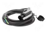 EMobility: cable | 1x18AWG,3x10AWG | 250VAC | 8kW | IP44 | single-phase