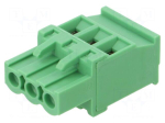 Connector: pluggable terminal block | plug | female | 12A | 250V | 1x3