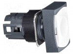 Switch: push-button | 16mm | Stabl.pos: 1 | white | none | Harmony XB6