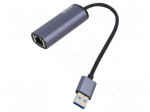 USB to Ethernet adapter | USB 3.1 Gen 1 | PnP | grey | 0.18m