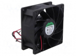 Fan: DC | axial | 12VDC | 92x92x38mm | 180.6m3/h | 53.8dBA | ball | 24AWG