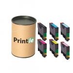 Epson T080 kassettide komplekt c/m/y/bk/lc/lm (Printle)  (with chip)