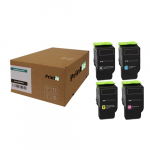 Lexmark 75M2H kassettide komplekt c/m/y/bk (Printle)  (with chip)