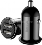 BASEUS Grain pro Car Charger (DUAL USB 4.8A) Black