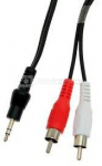 Sbox 3.5mm M.->2 X RCA M, 2M 3.5-2RCA-M/M-2