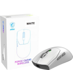 MSI Gaming Mouse | FORGE GM340 WIRELESS | Wireless | 2.4 GHz, Bluetooth, USB | White