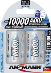 1x2 Ansmann NiMH rech.bat. 10000 Mono D 9300 mAh