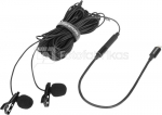 SARAMONIC LAVMICRO U1C LAVALIER MIC FOR W/ LIGHTNING CONNECTOR (6M) DUAL /2-PERSON