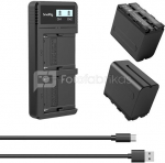 SmallRig 3823 NP F970 Batterij en Oplaad Kit