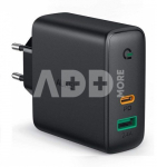 AUKEY Wall Charger 2xUSB Power Delivery (1xUSB A+1xUSB C) 5.4A 30W Dynamic Detect PA-D1