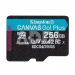 Kingston Memory card microSD 256GB Canvas Go! Plus 200MB/s A2 U3 V30