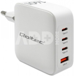Qoltec GaN 140W charger 5V 20V 2.5A 5A,3xUSB C PD,1xUS
