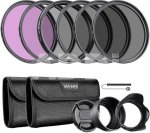 NEEWER 52mm UV/CPL/FLD/ND2/ND4/ND8 FILTER SET KIT 10088178