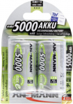 1x2 Ansmann maxE NiMH rech.bat. Mono D 5000 mAh