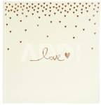 Vestuvinis Albumas RAINING HEARTS Rausvas 30x31/60psl.