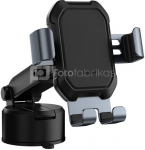 Gravity car mount for Baseus Tank phone with suction cup (black)