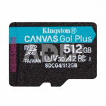 Kingston Memory card microSD 512GB Canvas Go! Plus 200MB/s A2 U3 V30