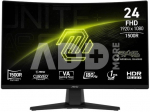 LCD Monitor|MSI|MAG 242C|23.6"|Gaming/Curved/Frameless|Matte|Panel VA|1920x1080|16:9|180Hz|1 ms|Colour Black|MAG242C