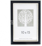 Rėmelis 10x15 plast 1303207 ECO Black su sidabru | 14mm