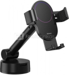 Gravity car mount for Baseus Tank phone with suction cup (black)