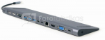 Gembird USB-C Hub HDMI GbE 5xUS B 2.0 3.1 3xUSB-C 1xPD