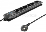 Qoltec Surge protector | 6 gniazd | 3,0m