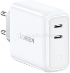 UGREEN CD199 charger, 2x USB-C, PD3.0, QC4.0, 36W (White)