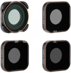 K&F Concept Action Camera Filter Set 4pcs HD (ND8+ND16+ND32+CPL) with Anti-reflection Green Film