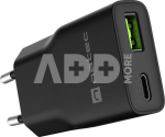 Natec Ribera USB Charger Gan Slim USB 1X USB-A + 1X USB-C 20W | NUC-2377