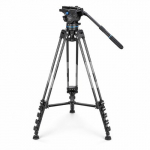 NEEWER 78 Inch Carbon Fibre Video Tripod with Fluid Head 10103171