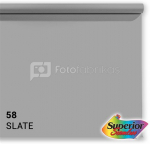 Superior Background Paper 58 Slate Grey 2.72 x 25m