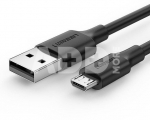 Cable USB to Micro USB UGREEN, QC 3.0, 2.4A, 2m (black)