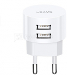 USAMS Charger T20 2XUSB 2,1A Round