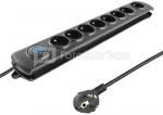 Qoltec Surge protector | 8 gniazd | 3,0m