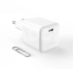 Fixed Mini GaN power adapter with USB-C output and PD support, 65W