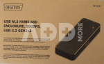 SALE OUT. | Digitus USB M.2 hard disk enclosure, SSD, external, NVMe, 20Gbps, USB 3.2 Gen2x2 | DA-71157 | DEMO