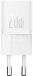 Mini wall charger Baseus GaN5 20W (white)