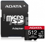 Adata mSD HighEnd 512GB UHS1 U3 V30 A2 100/85MB/s+Ad