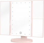Humanas HS-ML04 Make-up Mirror with LED Lights - Pink