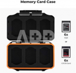 K&F Concept 6 Slots XQD Cfexpress Type-B Card Holder, Water-Resistant Memory Card Storage