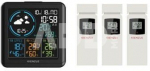KIENZLE Home Weather Station w. 3 Radio-Controlled Sensors