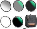 K&F Concept K&F 82MM, Magnetic 5pcs Filter Kit,GND8+ND8+ND64+ND1000+Magnetic Adapter Ring