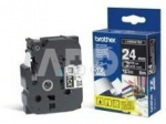 Brother TZ-E355 24mm White on Black P-Touch Label